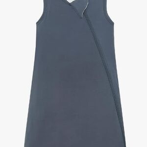 Toddler Gray Sleeveless Jumper with Asymmetrical Neckline 18/36 months.